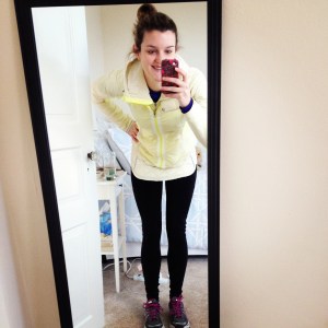 Running in the cold isn't too bad when you have a cute outfit!
