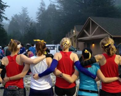 We wore blue and yellow ribbons for Boston.