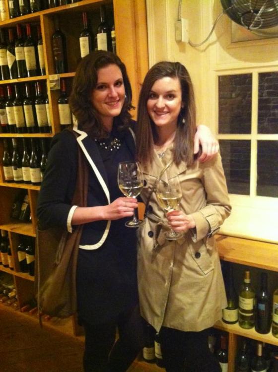 Georgia and myself at a super cool wine store.